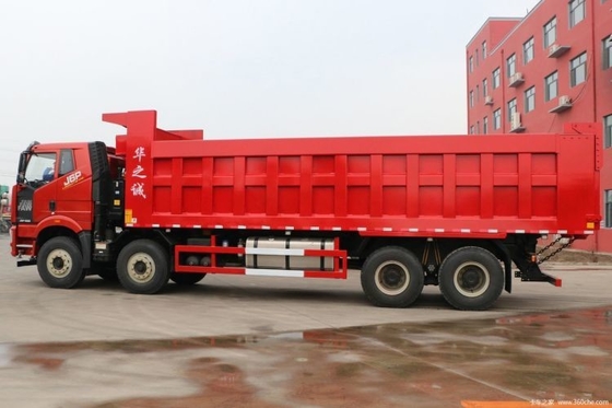 FAW Jiefang J6P Schwerlastwagen 500 PS 8X4 8m Dump Truck mit Kraftstoffbehälter 300-400L