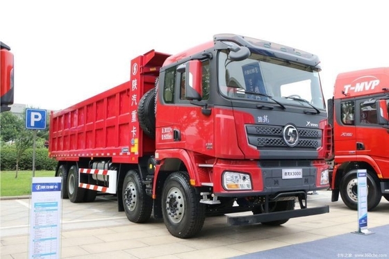 Shaanxi Qi Delong X3000 Stock Gebraucht 8X4 Dump Truck 8m Lastbehälter für schwere Ladung