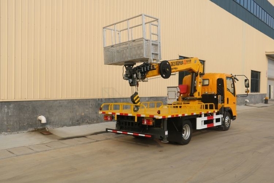 150 PS Gebraucht Boutique Howo 16-30 m Luftarbeitswagen mit Lkw-Kran