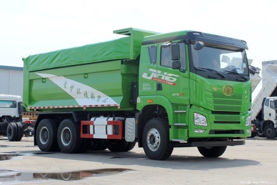 Tsingdo Liberation JH6 375 PS 6X4 5,6 Meter Dump Trucks Gebraucht, aber in ausgezeichnetem Zustand