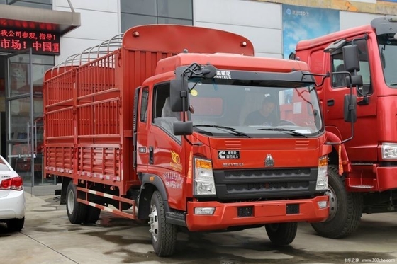 Sinotruk HOWO Commander 154 PS 4X2 Semi-Warehouse-Grid-Lkw mit 100-200L Tank