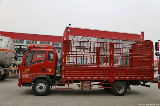Sinotruk HOWO Commander 154 PS 4X2 Semi-Warehouse-Grid-Lkw mit 100-200L Tank