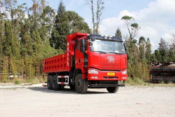 10 Reifennummer FAW Jiefang J6P Schwerlastwagen Südwestversion 370 PS 6X4 6,4 Meter Dump Truck
