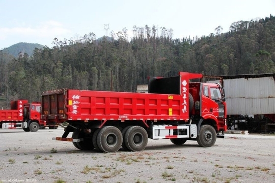 10 Reifennummer FAW Jiefang J6P Schwerlastwagen Südwestversion 370 PS 6X4 6,4 Meter Dump Truck