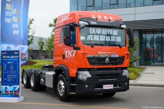 430 PS 6X4 Gebraucht-Lkw-Kopf HOWO TX Schwerlast-Lkw-Traktor mit großer Kraftstofftankkapazität