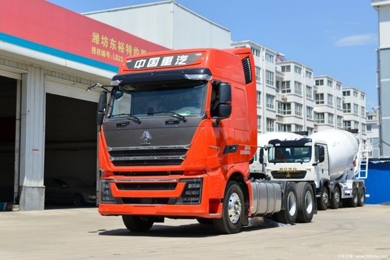 Erschwinglicher SINOTRUCK HOWO T7H 460 PS 6*4 4*2 Traktionsfahrzeugkopf mit manuellem Fenster