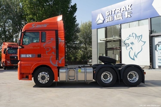 SITRAK G7S 610 PS 6X4 Schleppfahrzeugkopf mit hoher Kraftstofftankkapazität und automatischem Fenster