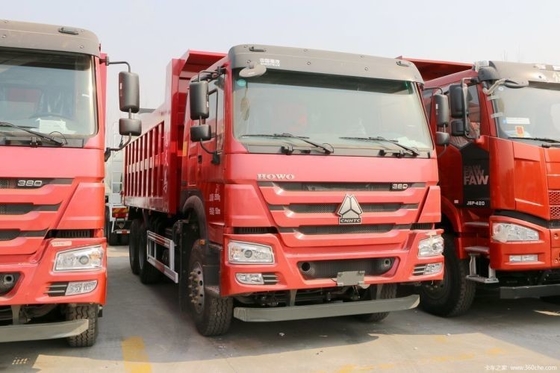 6 Meter-Dump Trucks Sinotruk HOWO Schwerlastwagen 380 PS 6X4 für Hot Used Boutique Cars